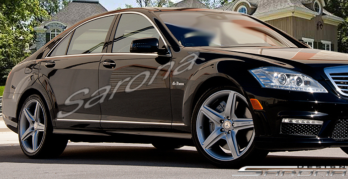 Custom Mercedes S Class Side Skirts  Sedan (2007 - 2012) - $690.00 (Part #MB-001-SS)